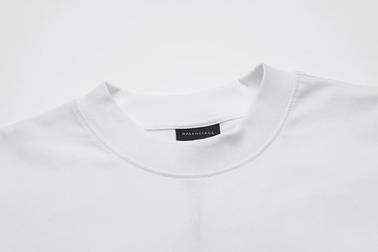 Balenciaga 💰P105 Authentic 32s 240g +Sizes ＋ Logo :White Size：Xs-L
